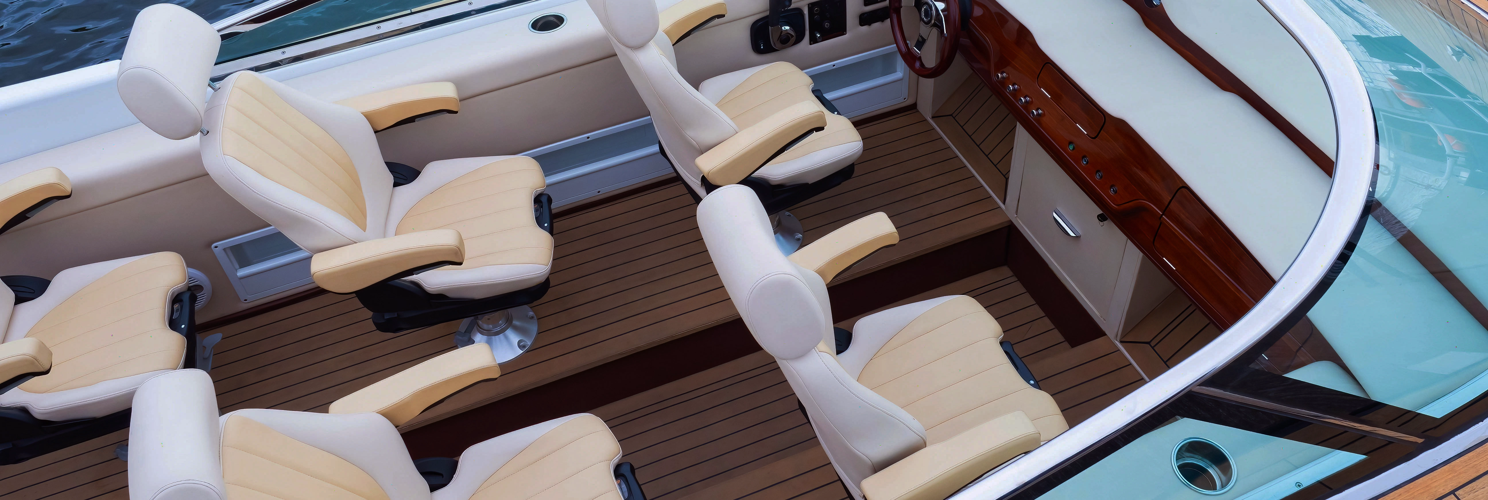 Premium marine upholstery — boat seats and yacht interiors in Miami
